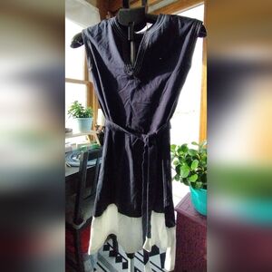 Tommy Hilfiger Xxs Blue And White Dress